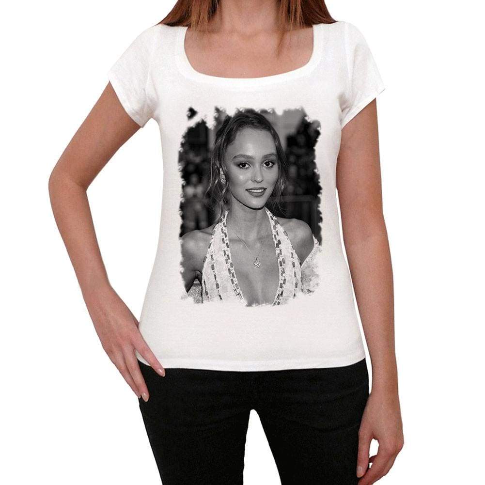 Lily Rose Depp Womens T-Shirt White Birthday Gift 00514 - White / Xs - Casual