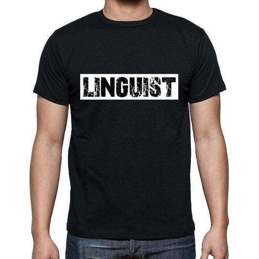 Linguist T Shirt Mens T-Shirt Occupation S Size Black Cotton - T-Shirt