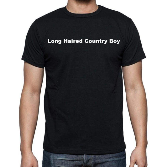 Long Haired Country Boy Mens Short Sleeve Round Neck T-Shirt - Casual