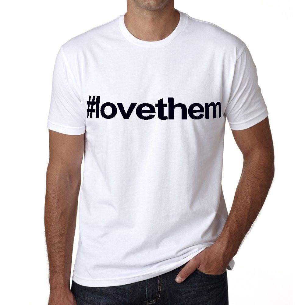 Lovethem Hashtag Mens Short Sleeve Round Neck T-Shirt 00076