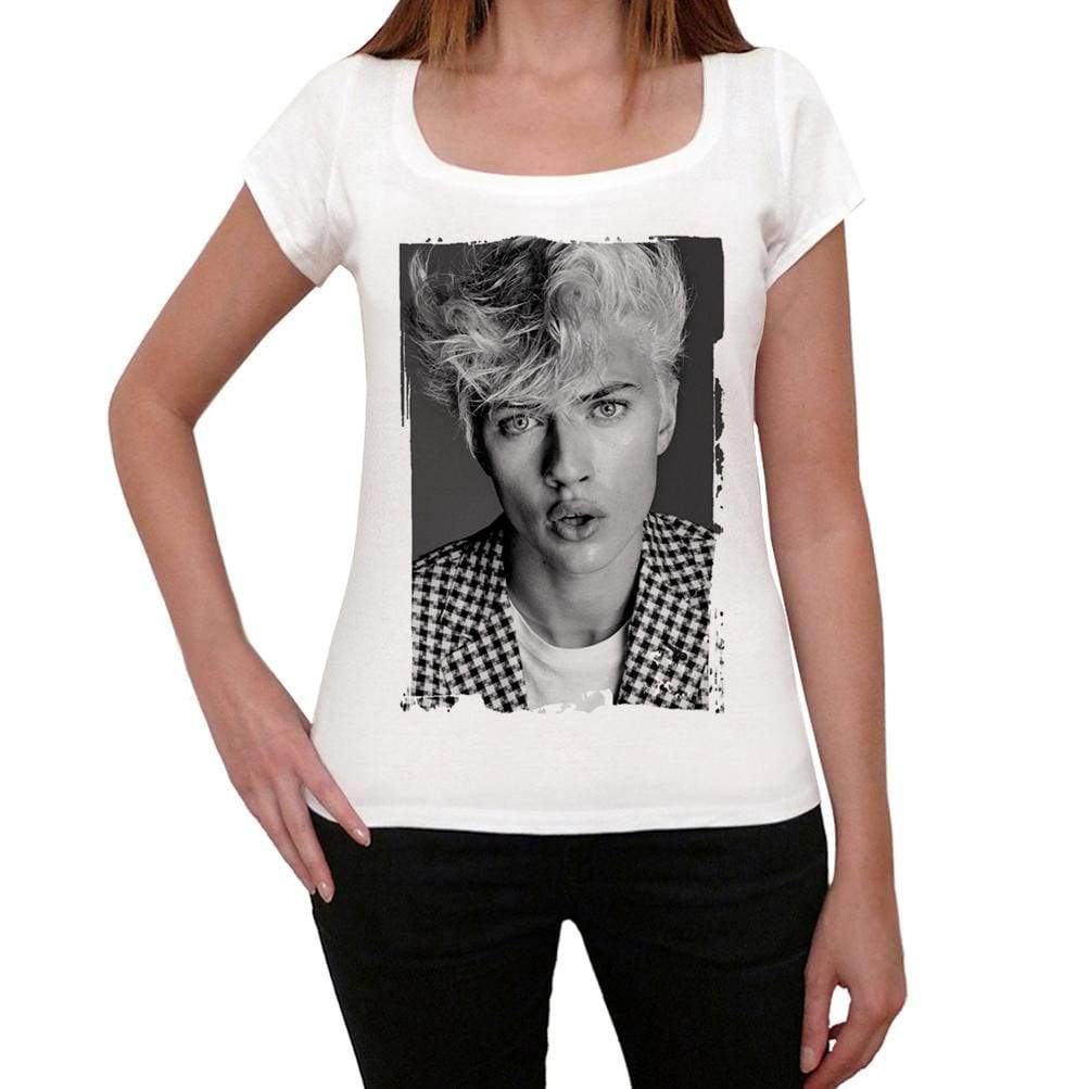 Lucky Blue Womens T-Shirt White Birthday Gift 00514 - White / Xs - Casual