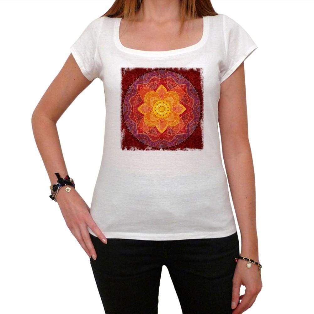 Mandala 2 White Womens T-Shirt 100% Cotton 00176