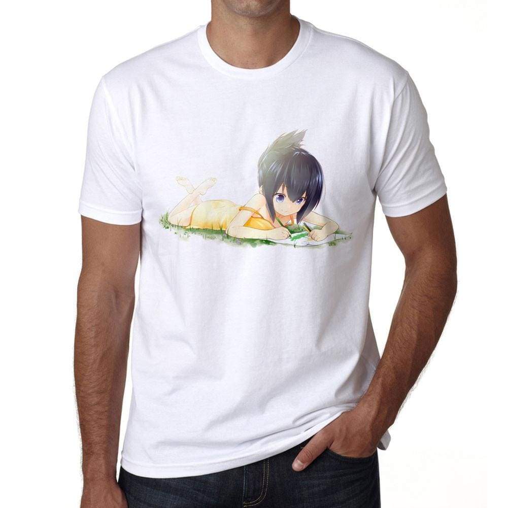 Manga Girl Drawing T-Shirt For Men T Shirt Gift 00089 - T-Shirt