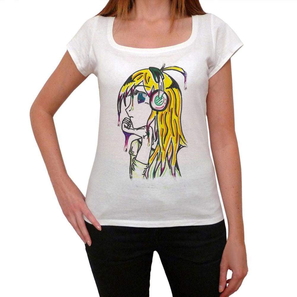 Manga Girl With Headphones 1 T-Shirt For Women T Shirt Gift 00088 - T-Shirt