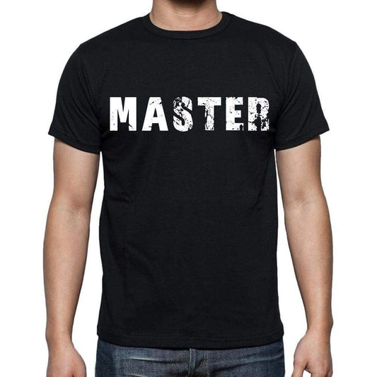 Master Mens Short Sleeve Round Neck T-Shirt Black T-Shirt En