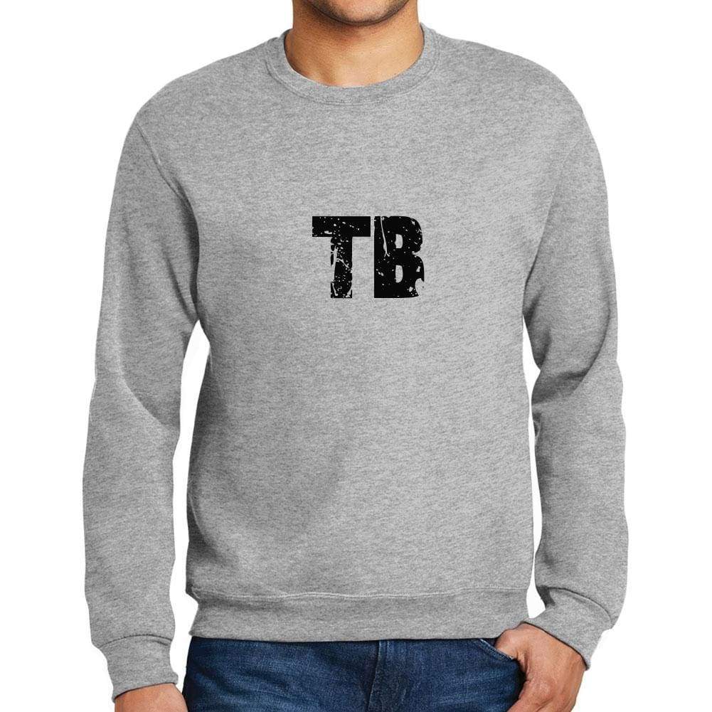 Mens Printed Graphic Sweatshirt Popular Words Tb Grey Marl - Grey Marl / Small / Cotton - Sweatshirts