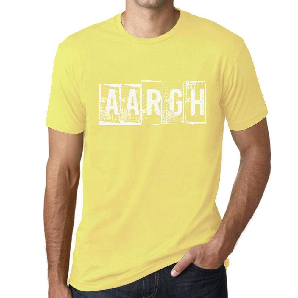 Mens Tee Shirt Vintage T Shirt Aargh 00562 - Jaune Pale / Xs - Casual