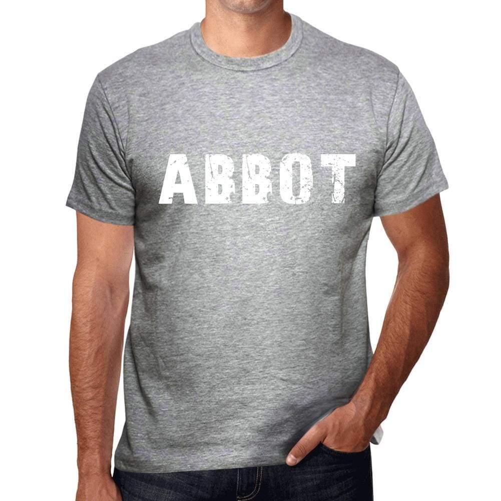 Mens Tee Shirt Vintage T Shirt Abbot 00562 - Grey / S - Casual