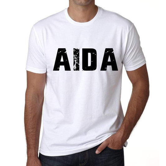 Mens Tee Shirt Vintage T Shirt Aida X-Small White 00560 - White / Xs - Casual