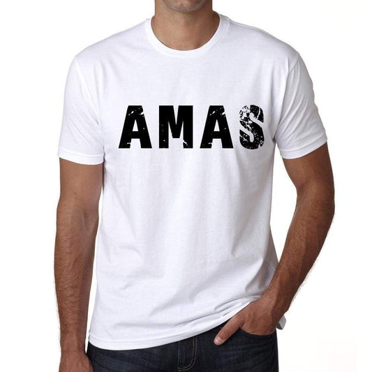 Mens Tee Shirt Vintage T Shirt Amas X-Small White 00560 - White / Xs - Casual