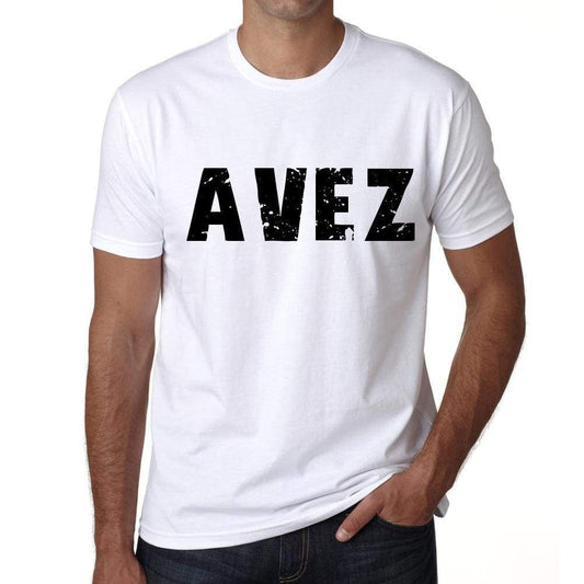 Mens Tee Shirt Vintage T Shirt Avez X-Small White 00560 - White / Xs - Casual