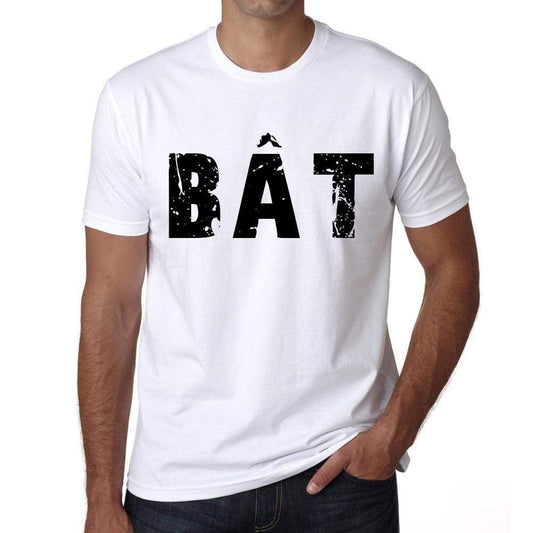 Mens Tee Shirt Vintage T Shirt Bât X-Small White 00559 - White / Xs - Casual