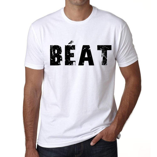 Mens Tee Shirt Vintage T Shirt Bèat X-Small White 00560 - White / Xs - Casual