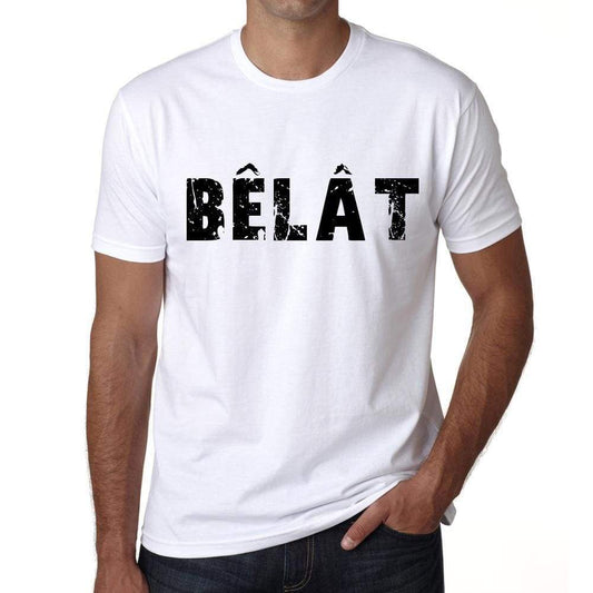 Mens Tee Shirt Vintage T Shirt Bêl T X-Small White 00561 - White / Xs - Casual