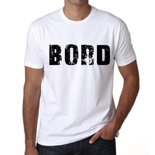 Mens Tee Shirt Vintage T Shirt Bord X-Small White 00560 - White / Xs - Casual