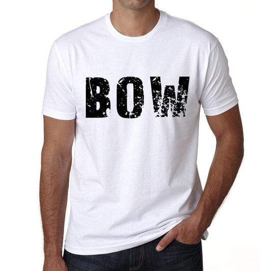 Mens Tee Shirt Vintage T Shirt Bow X-Small White 00559 - White / Xs - Casual