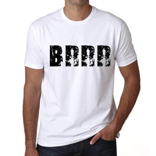 Mens Tee Shirt Vintage T Shirt Brrr X-Small White 00560 - White / Xs - Casual