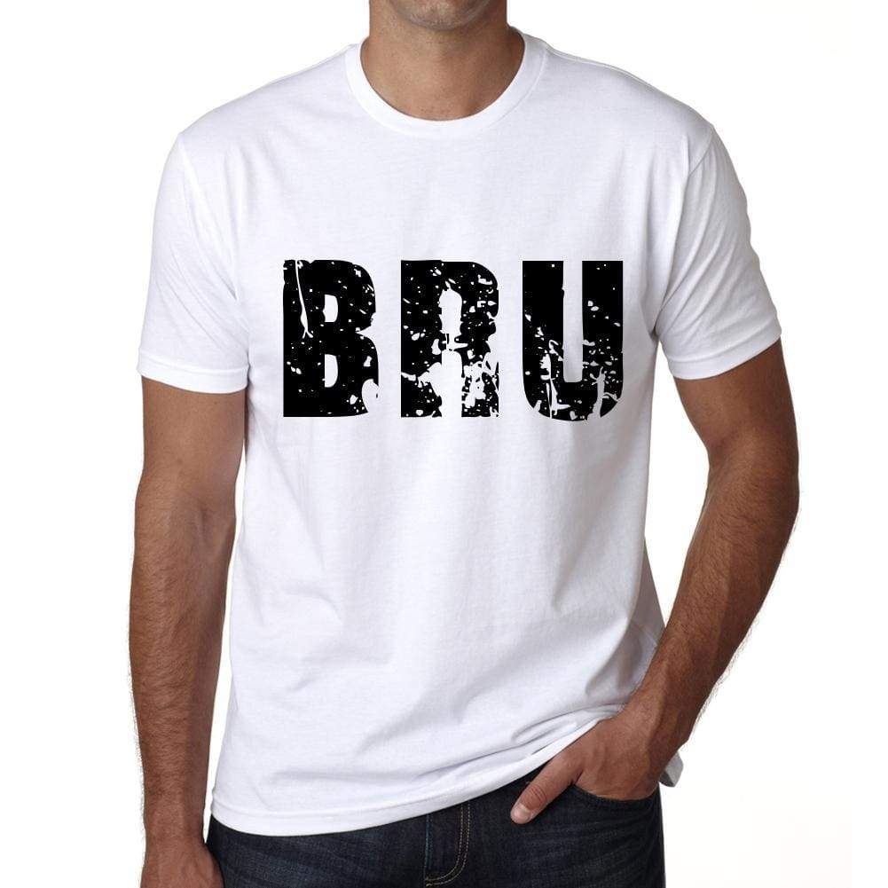 Mens Tee Shirt Vintage T Shirt Bru X-Small White 00559 - White / Xs - Casual