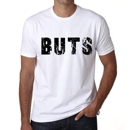 <span>Men's</span> Tee Shirt Vintage T shirt Buts X-Small White 00560 - ULTRABASIC