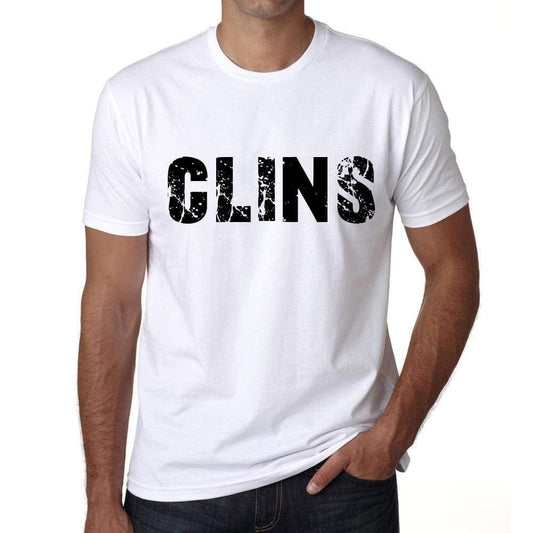 Mens Tee Shirt Vintage T Shirt Clins X-Small White 00561 - White / Xs - Casual