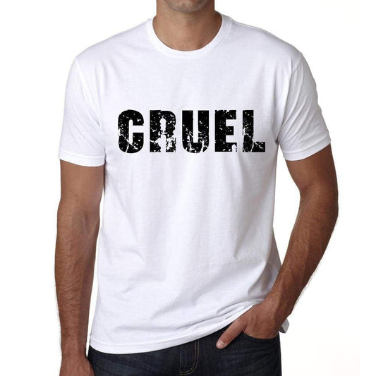 Mens Tee Shirt Vintage T Shirt Cruel X-Small White 00561 - White / Xs - Casual