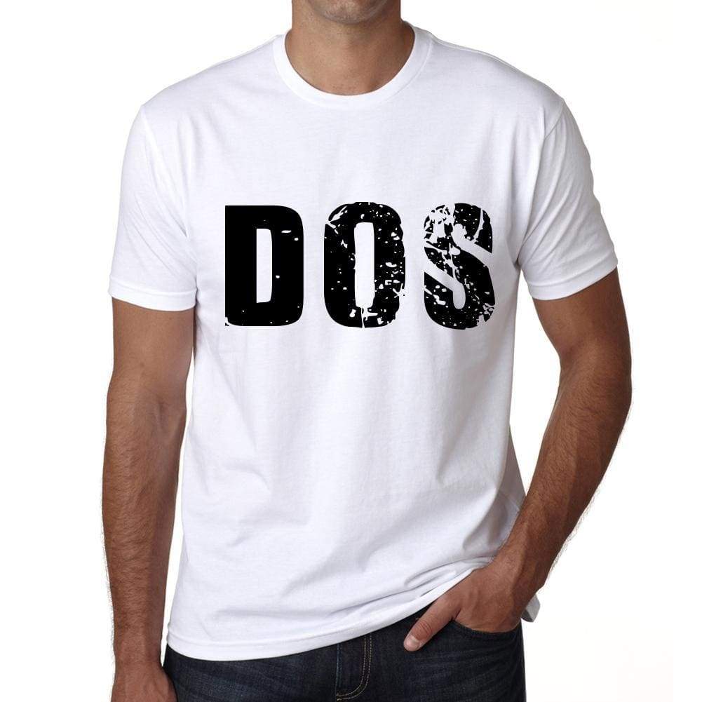 Mens Tee Shirt Vintage T Shirt Dos X-Small White 00559 - White / Xs - Casual