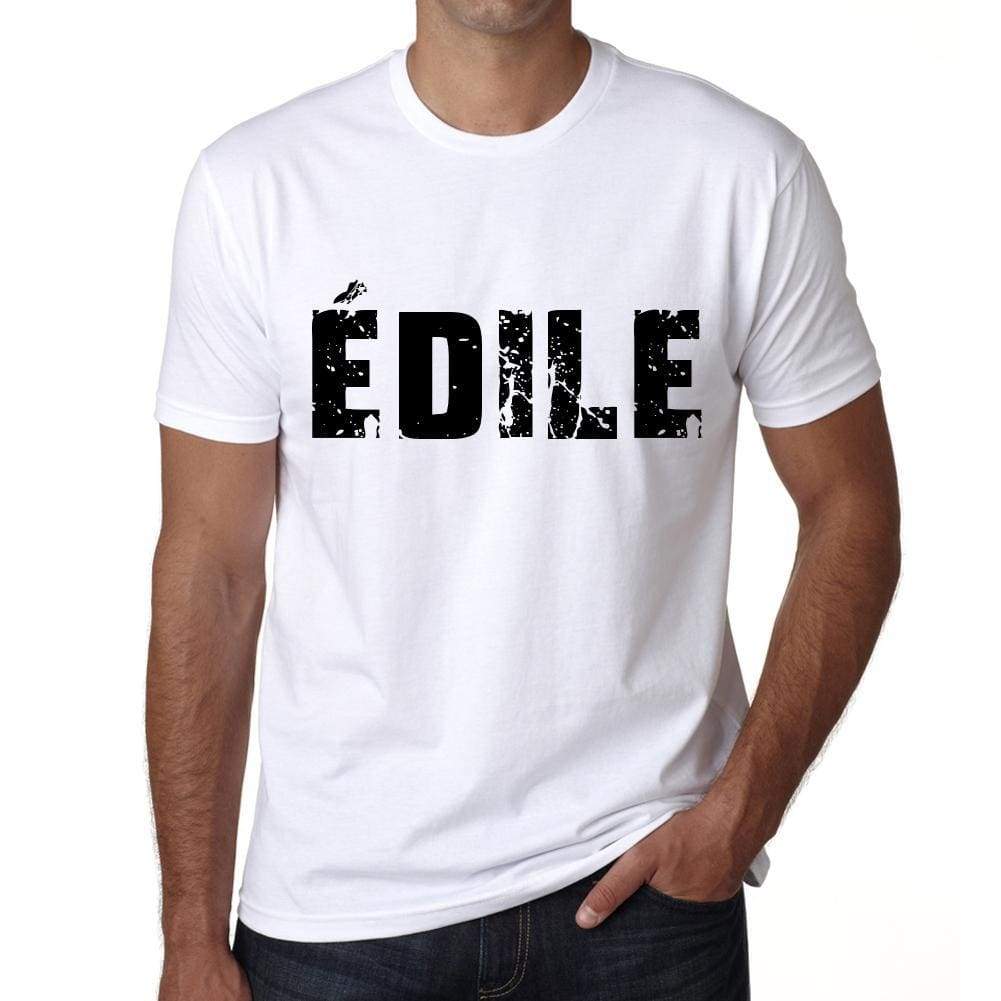 Mens Tee Shirt Vintage T Shirt Édile X-Small White 00561 - White / Xs - Casual