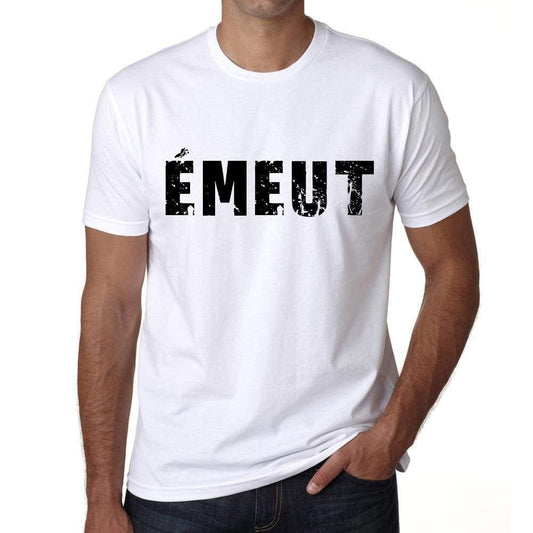 Mens Tee Shirt Vintage T Shirt Émeut X-Small White 00561 - White / Xs - Casual