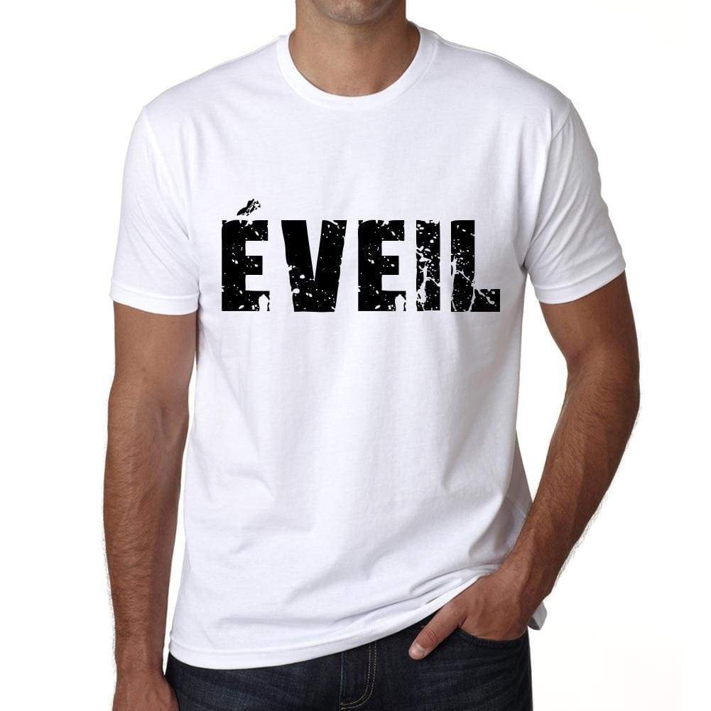 Mens Tee Shirt Vintage T Shirt Éveil X-Small White 00561 - White / Xs - Casual