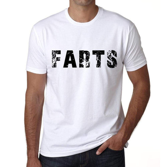 Mens Tee Shirt Vintage T Shirt Farts X-Small White 00561 - White / Xs - Casual