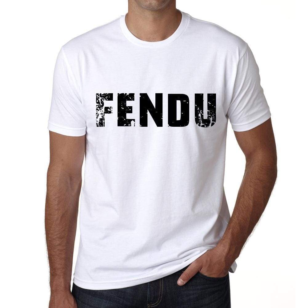 Mens Tee Shirt Vintage T Shirt Fendu X-Small White 00561 - White / Xs - Casual