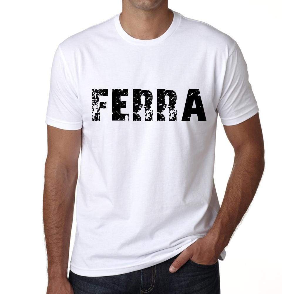 Mens Tee Shirt Vintage T Shirt Ferra X-Small White 00561 - White / Xs - Casual