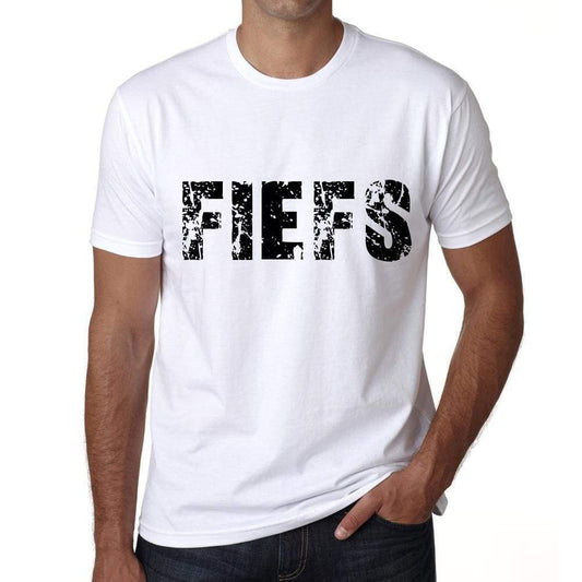 Mens Tee Shirt Vintage T Shirt Fiefs X-Small White 00561 - White / Xs - Casual