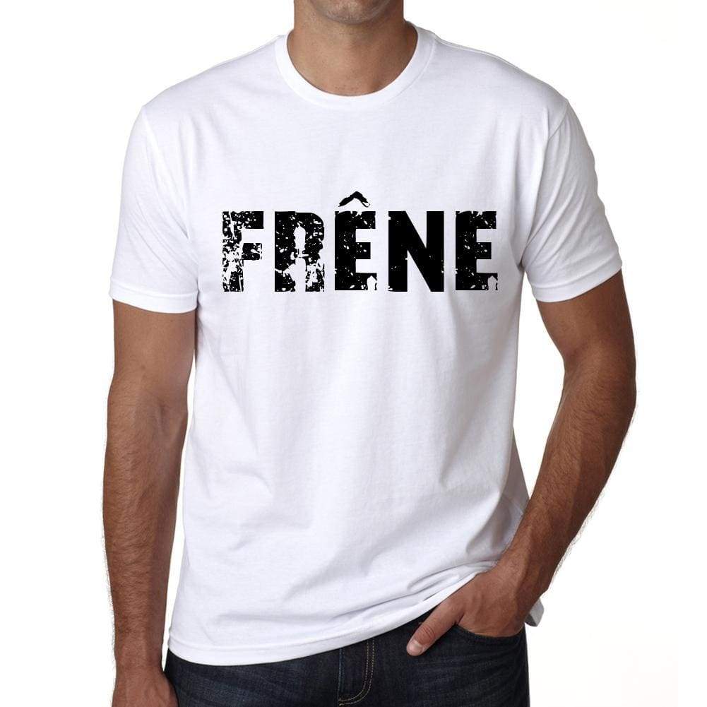 Mens Tee Shirt Vintage T Shirt Frêne X-Small White 00561 - White / Xs - Casual