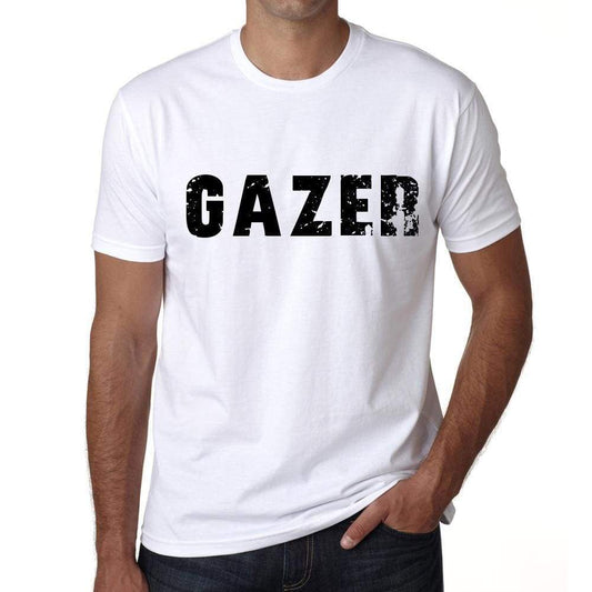 Mens Tee Shirt Vintage T Shirt Gazer X-Small White 00561 - White / Xs - Casual