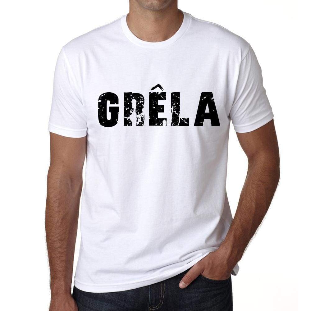 Mens Tee Shirt Vintage T Shirt Grêla X-Small White 00561 - White / Xs - Casual