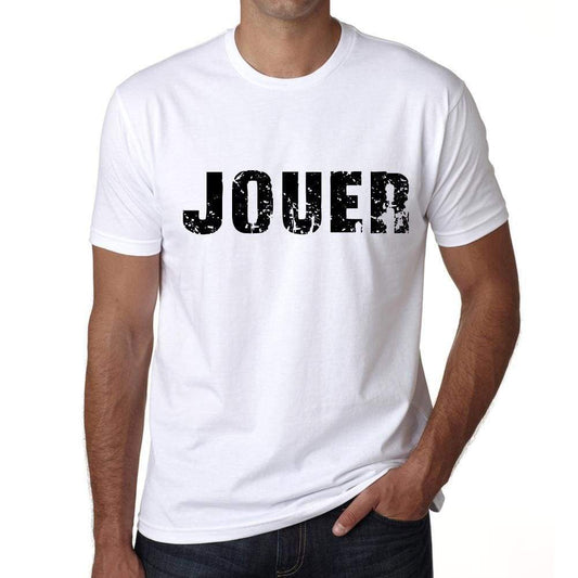 Mens Tee Shirt Vintage T Shirt Jouer X-Small White 00561 - White / Xs - Casual