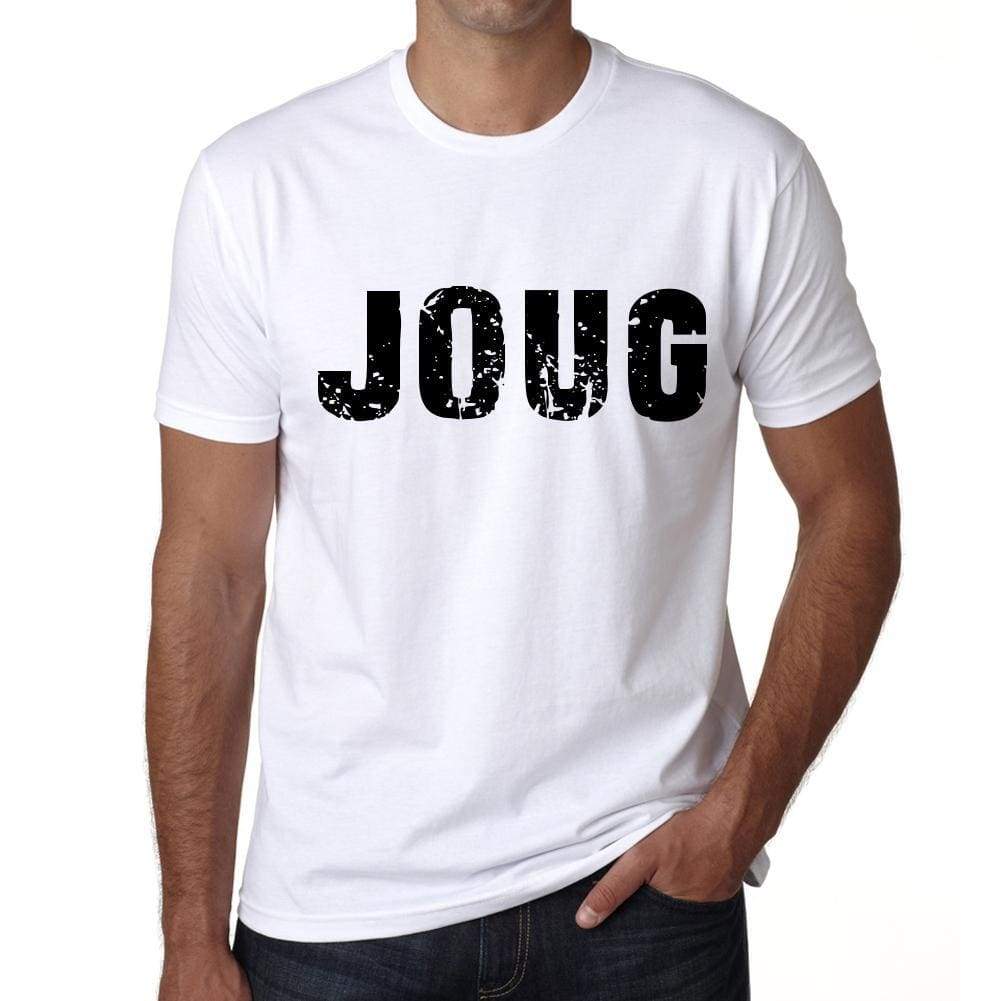 Mens Tee Shirt Vintage T Shirt Joug X-Small White 00560 - White / Xs - Casual