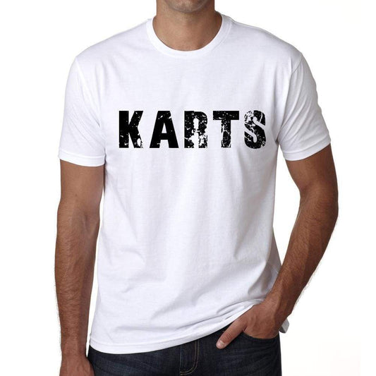 Mens Tee Shirt Vintage T Shirt Karts X-Small White 00561 - White / Xs - Casual