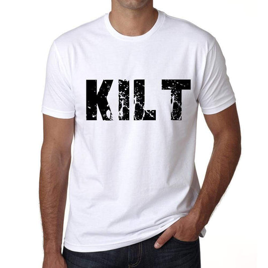 Mens Tee Shirt Vintage T Shirt Kilt X-Small White 00560 - White / Xs - Casual