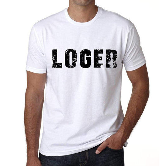 Mens Tee Shirt Vintage T Shirt Loger X-Small White 00561 - White / Xs - Casual