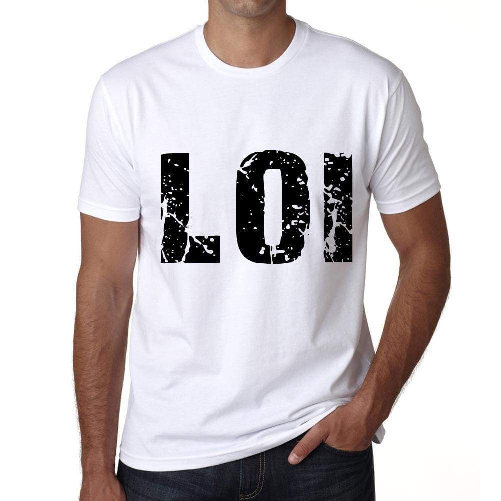 Mens Tee Shirt Vintage T Shirt Loi X-Small White 00559 - White / Xs - Casual