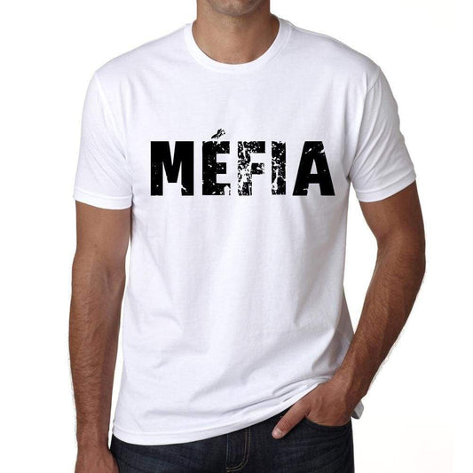 Mens Tee Shirt Vintage T Shirt Méfia X-Small White - White / Xs - Casual