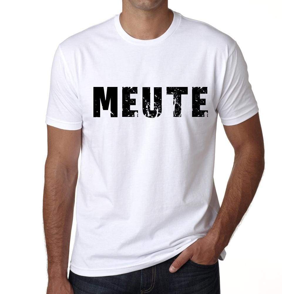 Mens Tee Shirt Vintage T Shirt Meute X-Small White - White / Xs - Casual