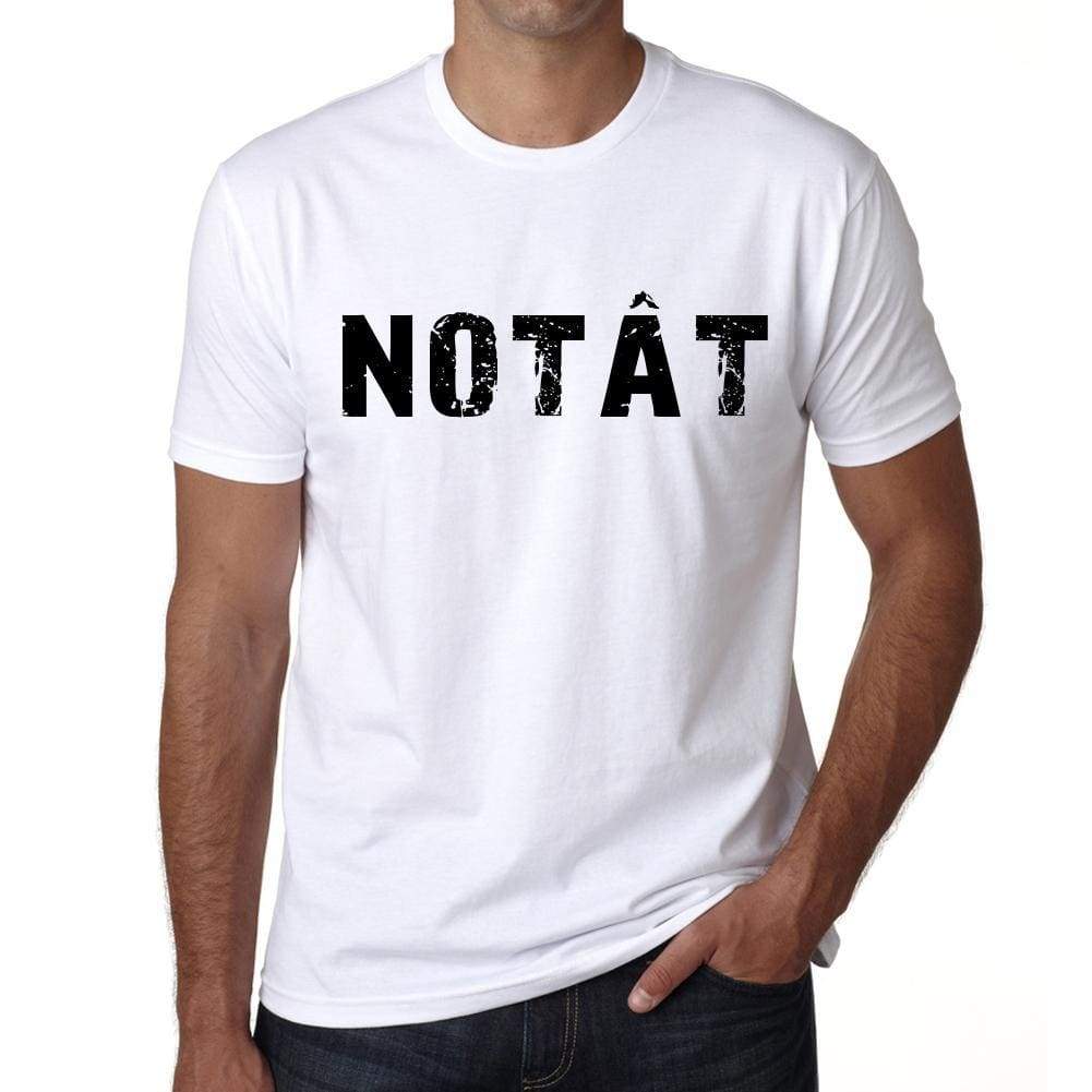 Mens Tee Shirt Vintage T Shirt Notât X-Small White - White / Xs - Casual