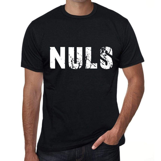 Mens Tee Shirt Vintage T Shirt Nuls X-Small Black 00557 - Black / Xs - Casual