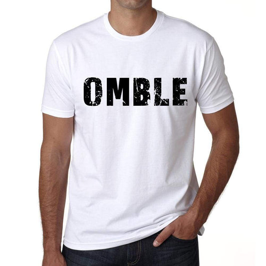 Mens Tee Shirt Vintage T Shirt Omble X-Small White - White / Xs - Casual