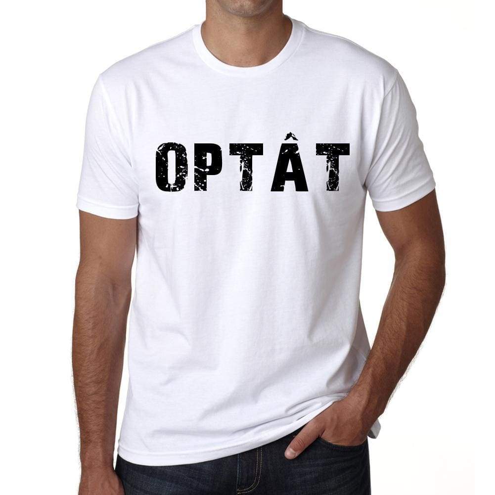 Mens Tee Shirt Vintage T Shirt Optât X-Small White - White / Xs - Casual