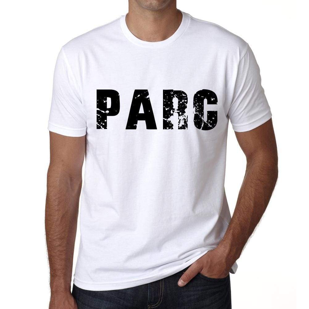 Mens Tee Shirt Vintage T Shirt Parc X-Small White 00560 - White / Xs - Casual