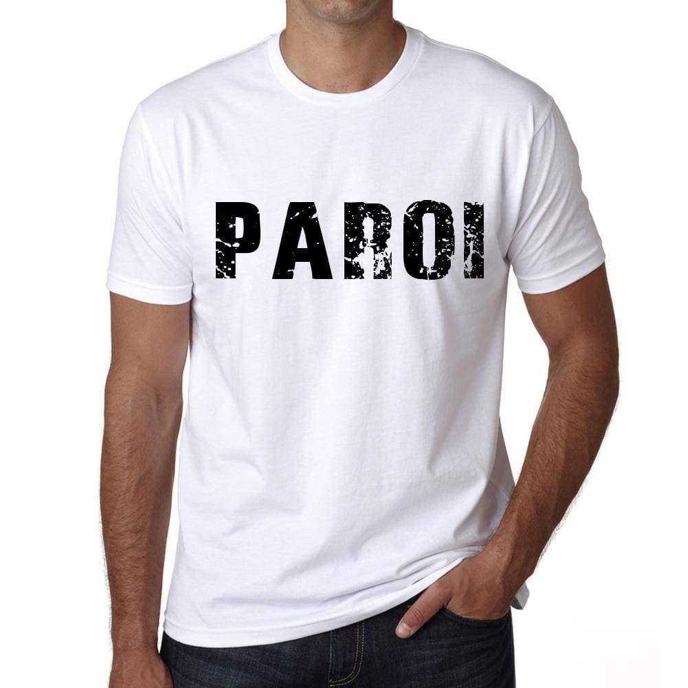 Mens Tee Shirt Vintage T Shirt Paroi X-Small White - White / Xs - Casual